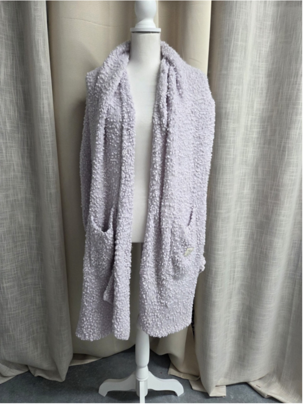 DEMDACO Giving Shawl Cozy Comforting Light Purple Pockets